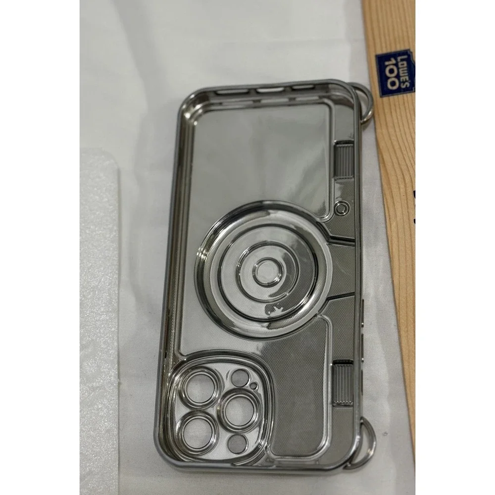 Phone Case For Apple iPhone 13 Pro Max Camera Black Silver New‎